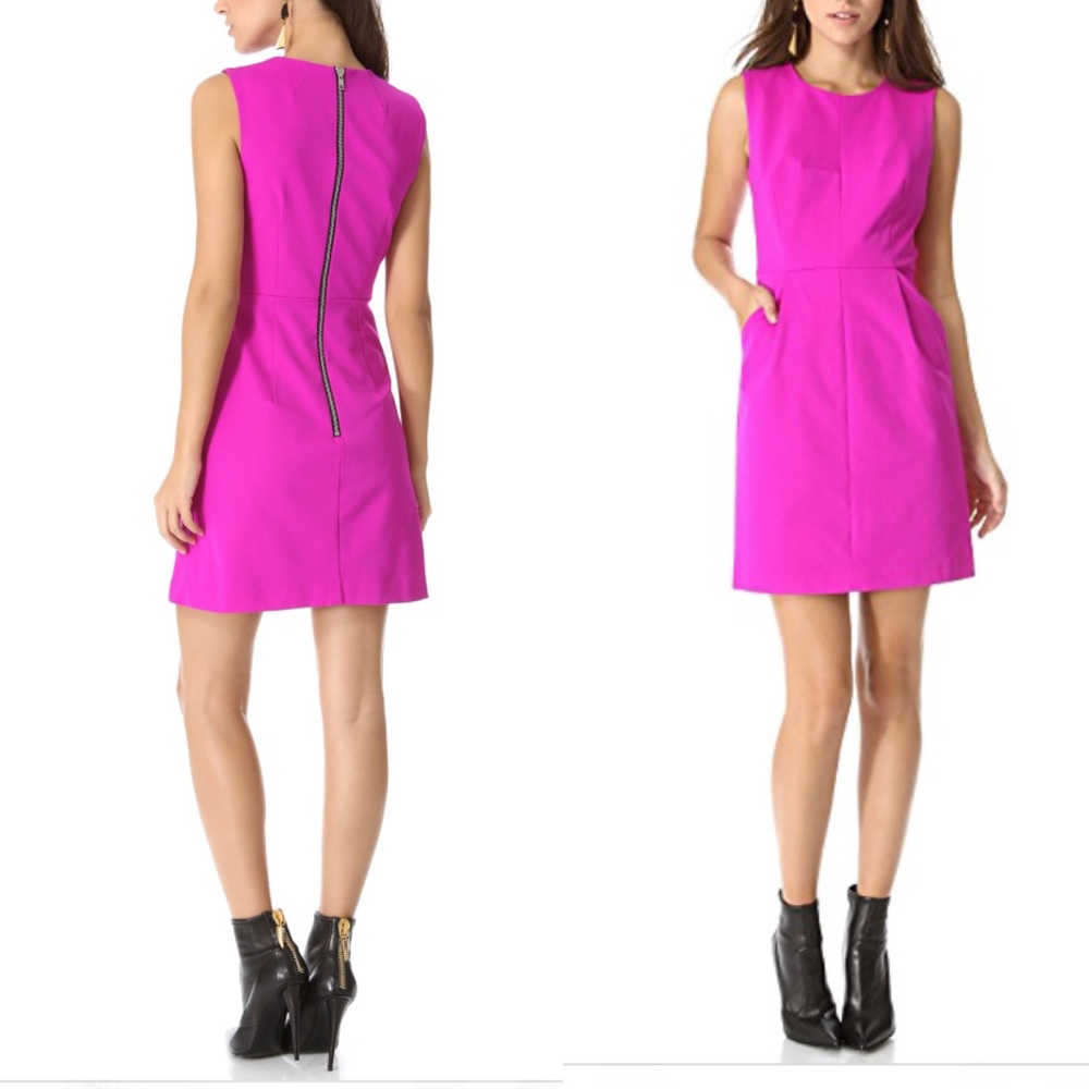 Milly Coco dress in shocking pink 8